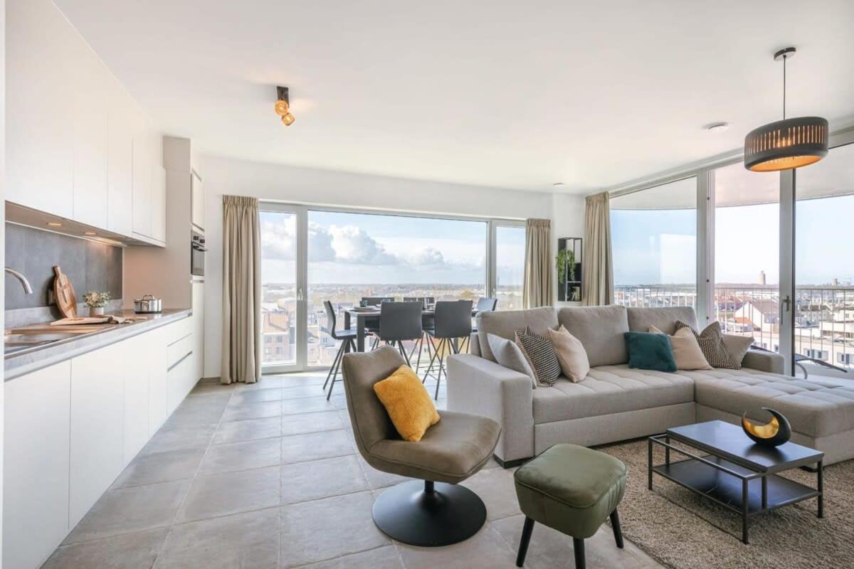 Huswell - Bright Apartment With Seaview Bredene Eksteriør bilde